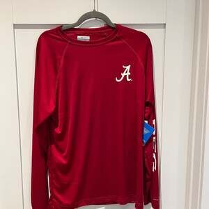 Columbia Alabama Crimson Tide Men's Terminal Tackle Long Sleeve Shirt